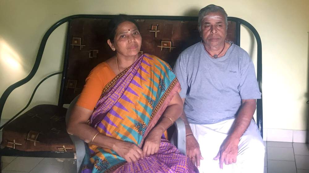 Girish&#39;s aunt Seetha with her husband