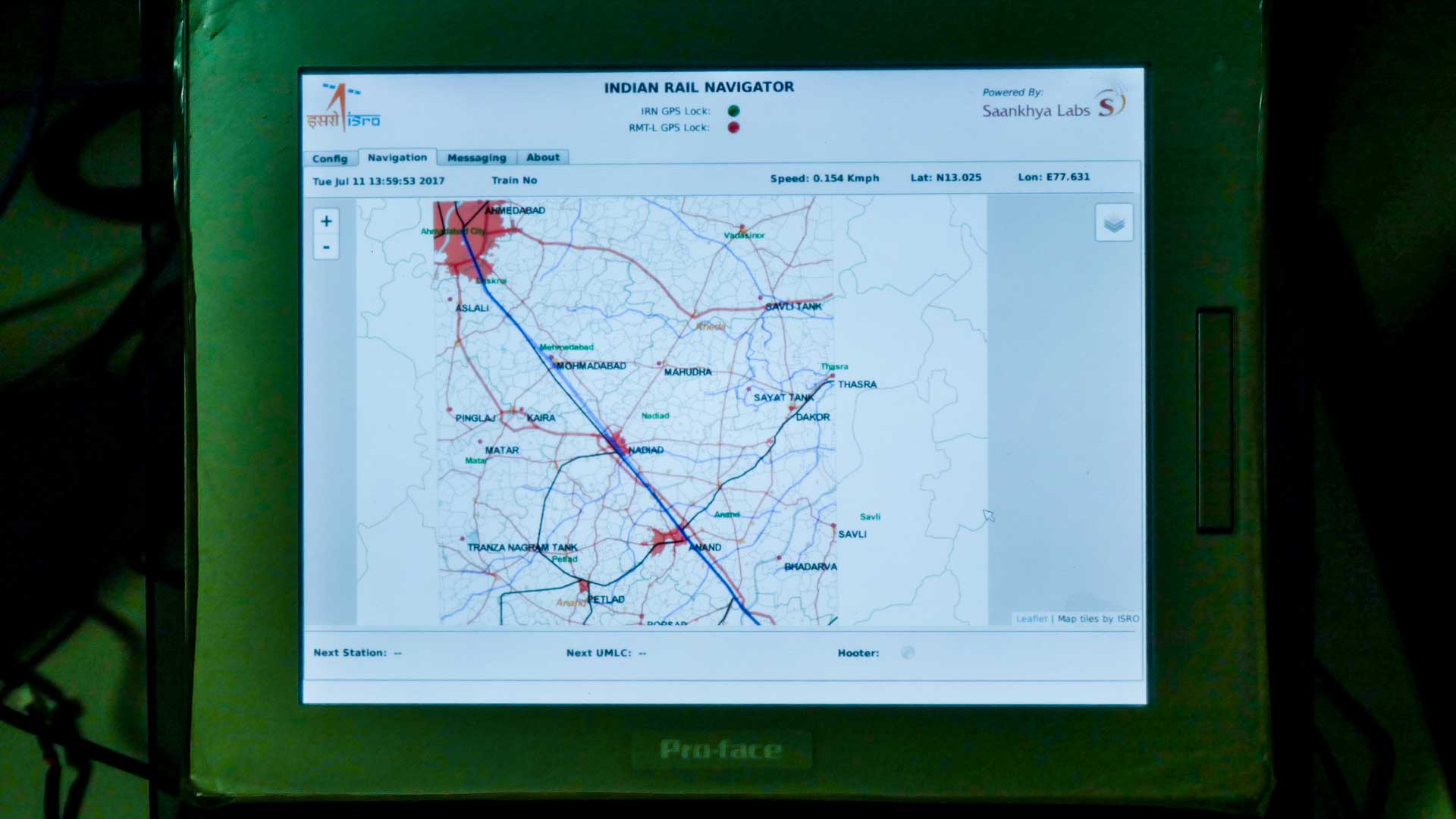 The system allows two-way communication between running trains and personnel at stations and control centres