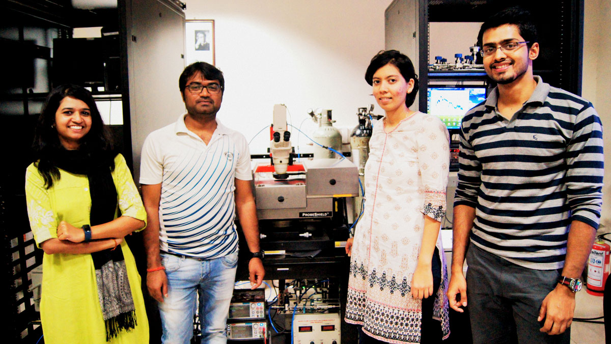 The team of researchers who worked with Bhat on the project