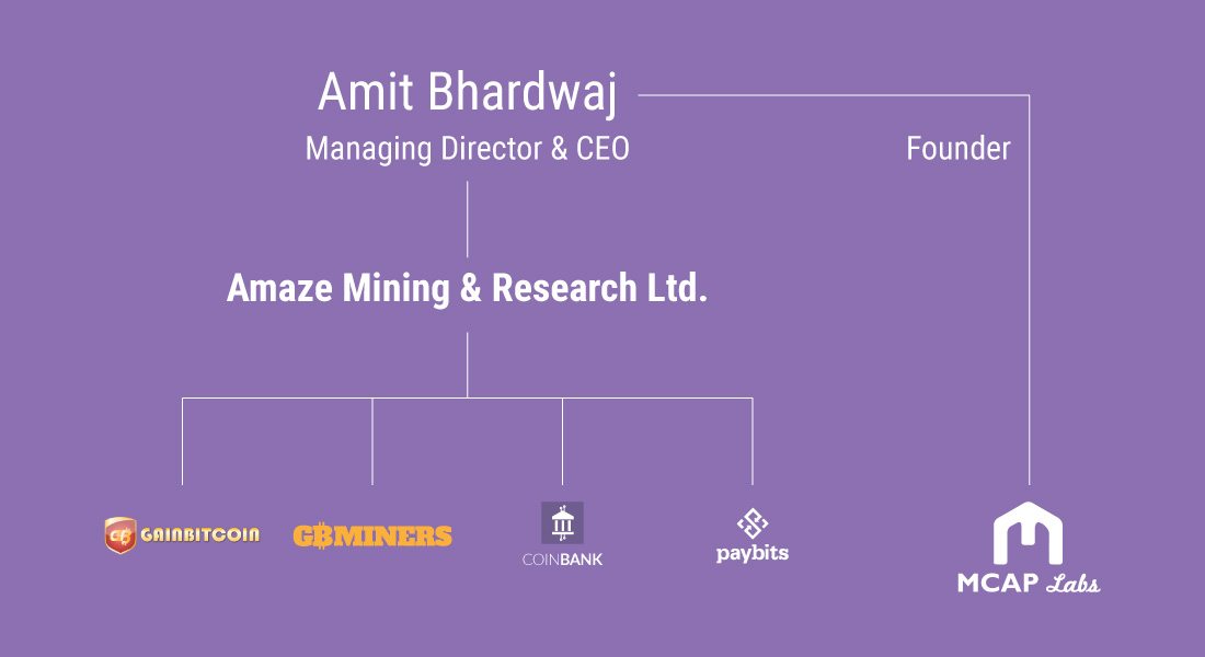 Amit Bhardwaj and his group of companies based on public information available